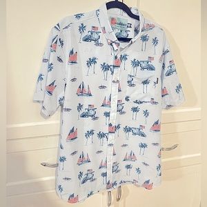 Chubby’s “The Hut” Full Button Down Shirt XXL